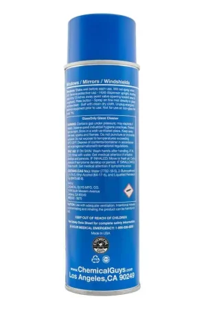 Chemical Guys Glass Only Foaming Aerosol Glass Cleaner - 1 Can Reduced Price