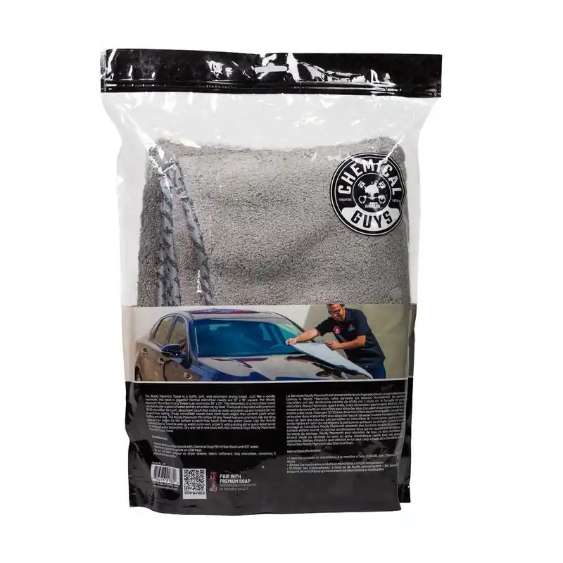 Chemical Guys Woolly Mammoth Microfiber Dryer Towel - 36in x 25in Instant Buy