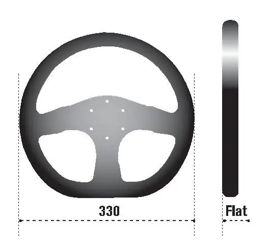 Fan Favorite Sparco Steering Wheel Ring L360 Leather Black