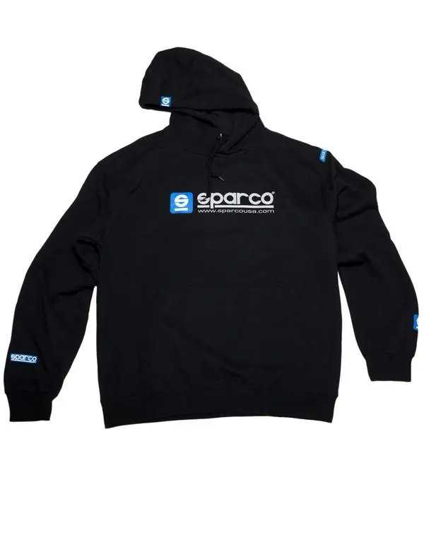 Same Day Shipping Sparco Sweatshirt Hooded WWW Blk Xlrg
