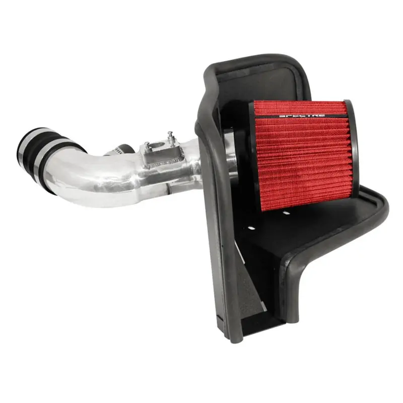 Exclusive Spectre 09-14 Toyota Corolla 1.8L Air Intake Kit - Polished w/Red Filter