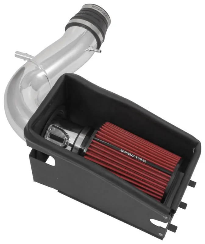 Spectre 11-19 Ford Explorer V6-3.5L F/I Air Intake Kit - Polished Aluminum w/Red Filter Deal