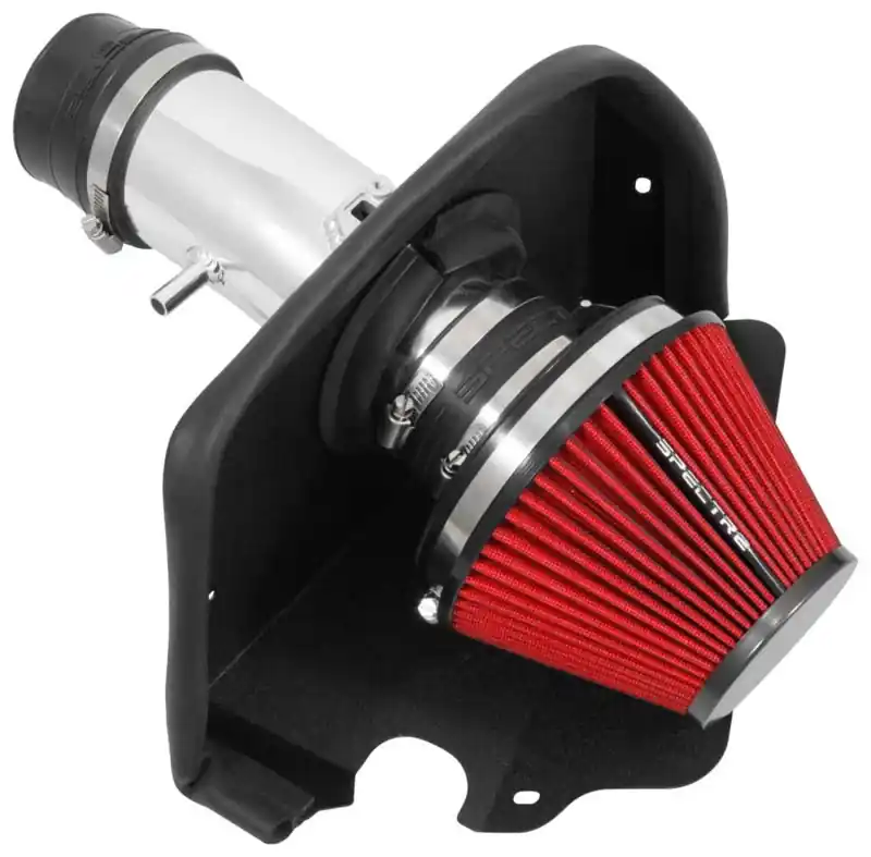 Exclusive Offer Spectre 09-17 Nissan Maxima V6-3.5L F/I Air Intake Kit - Polished w/Red Filter