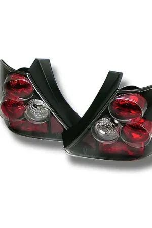 Spyder Honda Civic Si 03-05 Hatchback 3DR Euro Style Tail Lights Black ALT-YD-HC03-3D-BK Limited Offer