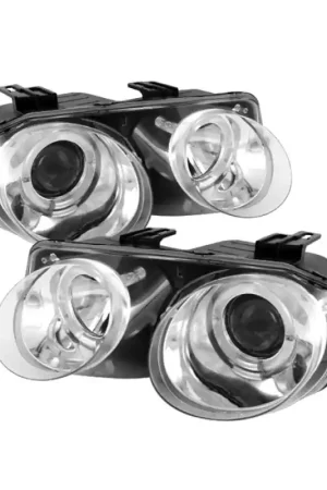 Spyder Acura Integra 98-01 Projector Headlights LED Halo -Chrome High H1 Low 9006 PRO-YD-AI98-HL-C Fresh Stock