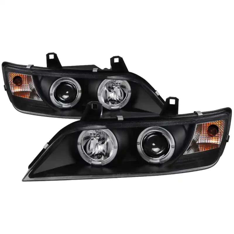 Today Only Spyder BMW Z3 96-02 Projector Headlights LED Halo Black High H1 Low H1 PRO-YD-BMWZ396-HL-BK