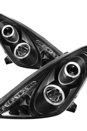 Spyder Toyota Celica 00-05 Projector Headlights LED Halo DRL Blk High H1 Low H1 PRO-YD-TCEL00-LED-BK Best Price