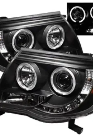 Spyder Toyota Tacoma 05-11 Projector Headlights LED Halo LED Black High H1 Low H1 PRO-YD-TT05-HL-BK Editor’s Pick