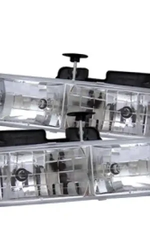 Limited Time Spyder Chevy C/K Series 1500/2500 88-99/Chevy Tahoe 95-99Crystal Glass Headlights Chrm HD-YD-CCK88-C