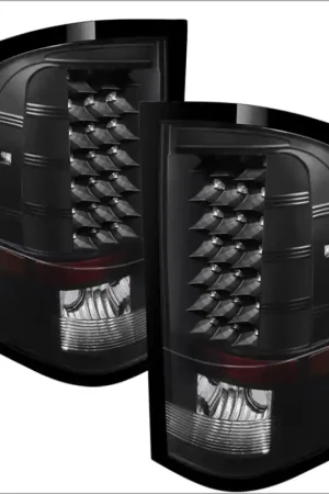 xTune Chevy Silverado 07-13 LED Tail Lights Black ALT-JH-CS07-LED-BK Final Sale