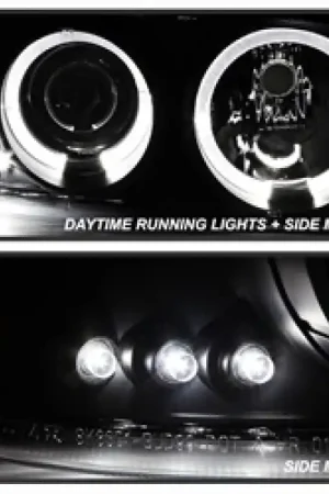 Spyder GMC Sierra 1500/2500 99-06 Projector Headlights LED Halo LED Blk Smke PRO-YD-CDE00-HL-BSM Handmade