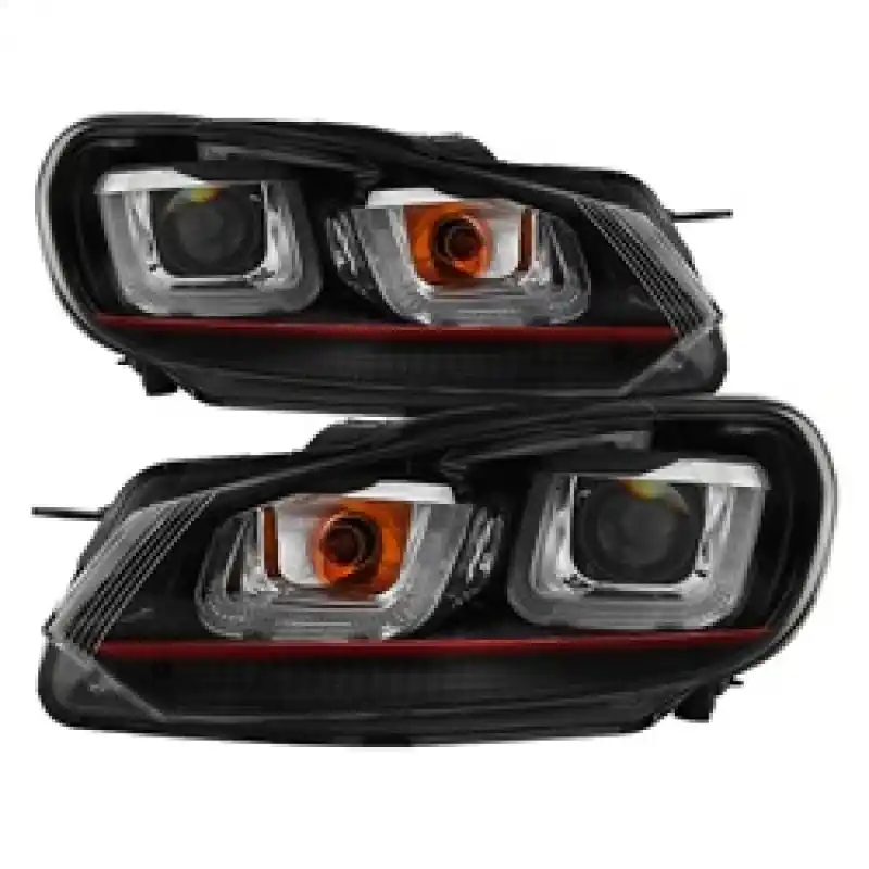 Spyder Volkswagen Golf / GTI 10-13 Version 3 Projector Headlights - Black PRO-YD-VG10V3R-DRL-BK Get Yours