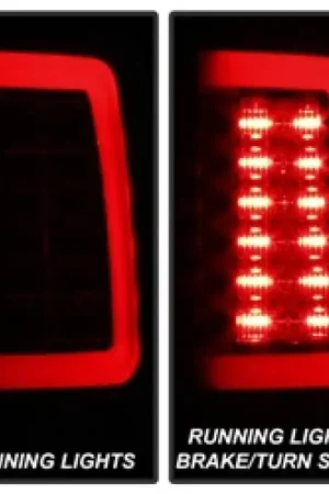 Seasonal Sale Spyder 13-14 Dodge Ram 1500 Light Bar LED Tail Lights - Black Smoke ALT-YD-DRAM13V2-LED-BSM