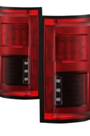 Wholesale Spyder 15-18 Ford F-150 LED Tail Lights (w/Blind Spot) - Red Clear (ALT-YD-FF15015BS-LBLED-RC)