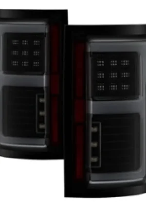 Today Only Spyder 15-17 Ford F-150 LED Tail Lights (w/Blind Spot) - Black Smoke (ALT-YD-FF15015BS-LBLED-BSM)