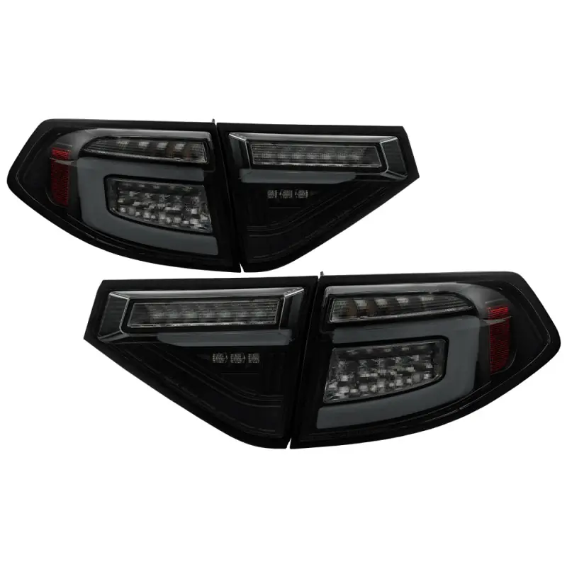 Fast Shipping Spyder 08-14 Subara Impreza WRX Hatchback LED Tail Lights Seq Signal Blk Smoke ALT-YD-SI085D-SEQ-BSM
