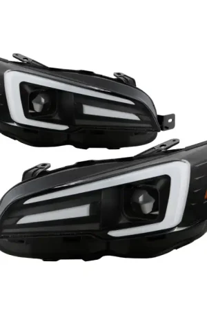 Spyder Subaru Impreza WRX 15-20 Halogen High-Power LED Headlights- Black PRO-YD-SWRX15HALAP-SBSEQ-BK Best Seller