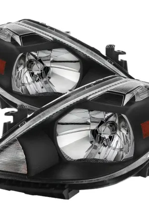 xTune Nissan Versa 07-12 Crystal Headlights Black HD-JH-NV07-AM-BK Instant Buy