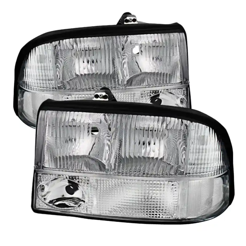 xTune Oldsmobile Bravada 98-01 Crystal Headlights Chrome HD-JH-GS1598-AM-C Special Discount