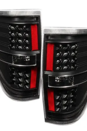 xTune Ford F150 09-14 LED Tail Lights Black ALT-JH-FF15009-LED-BK Free Delivery