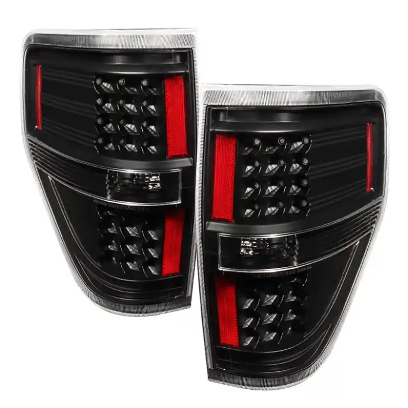 xTune Ford F150 09-14 LED Tail Lights Black ALT-JH-FF15009-LED-BK Free Delivery