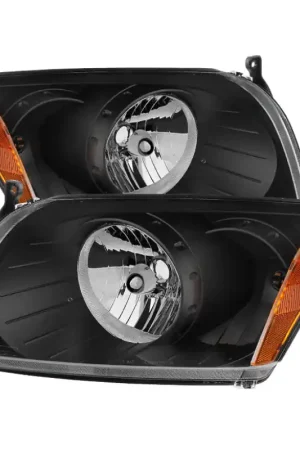 xTune Dodge Caliber 07-12 Crystal Headlights -Black HD-JH-DCAL07-AM-BK Modern