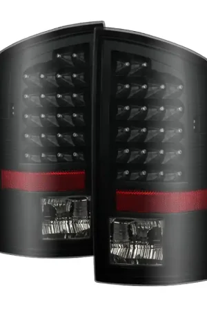 xTune Dodge Ram 07-08 1500 / Ram 07-09 2500/3500 LED Tail Lights Black Smoke ALT-JH-DR07-LED-BKSM Buy Direct