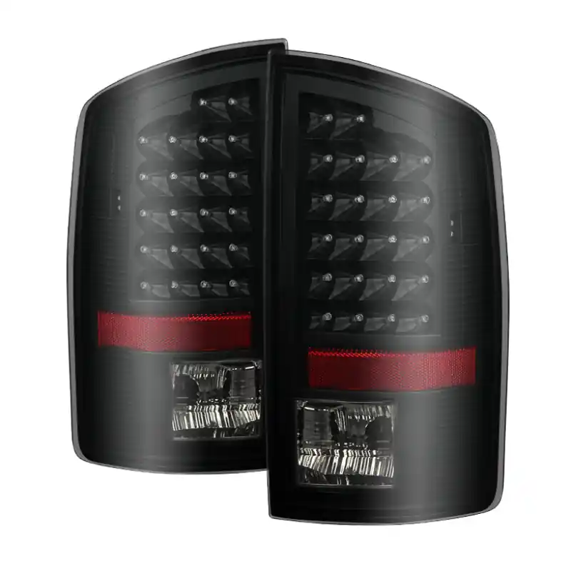 xTune Dodge Ram 07-08 1500 / Ram 07-09 2500/3500 LED Tail Lights Black Smoke ALT-JH-DR07-LED-BKSM Buy Direct