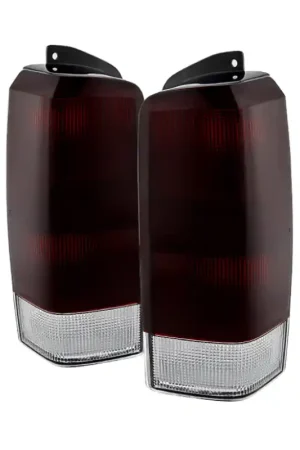 Limited Offer xTune Jeep Cherokee 1997-2001 OEM Style Tail Lights Red Smoked ALT-JH-JC97-OE-RSM
