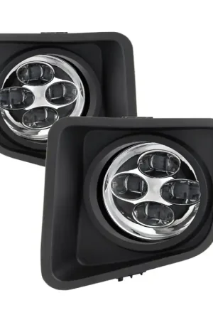 Top Pick Spyder Toyota Tundra 2014-2016 Daytime DRL LED Running Fog Lights w/Switch Clear FL-DRL-TTU14-C