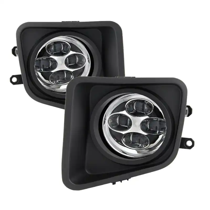 Top Pick Spyder Toyota Tundra 2014-2016 Daytime DRL LED Running Fog Lights w/Switch Clear FL-DRL-TTU14-C