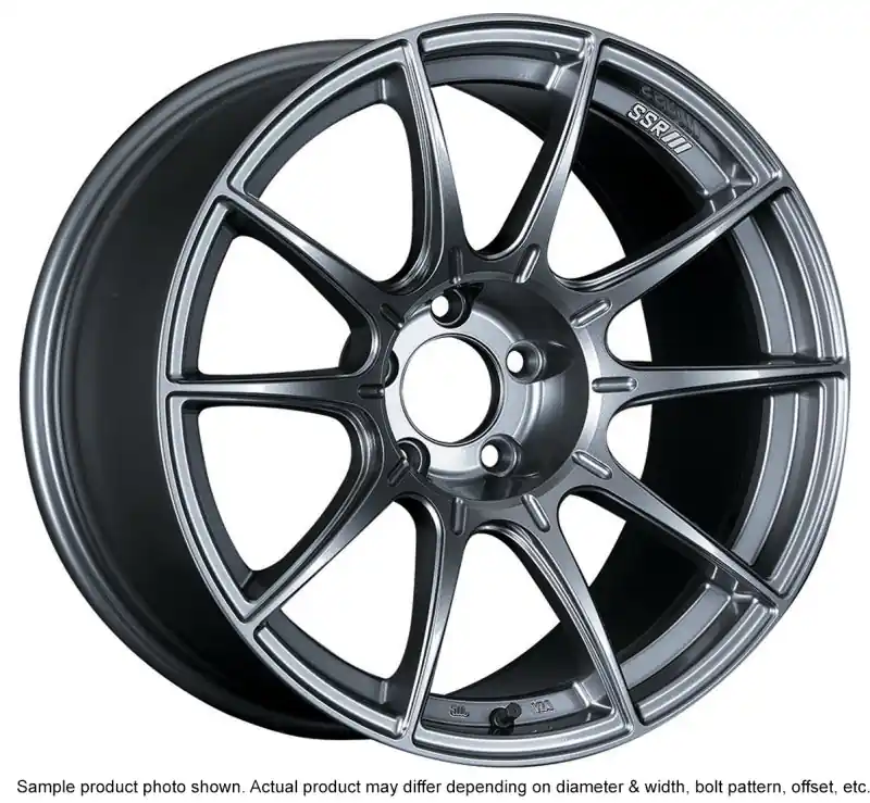 SSR GTX01 18x9.5 5x114.3 22mm Offset Dark Silver Wheel Evo 8 9 X / G35 / 350z / 370z Last Chance