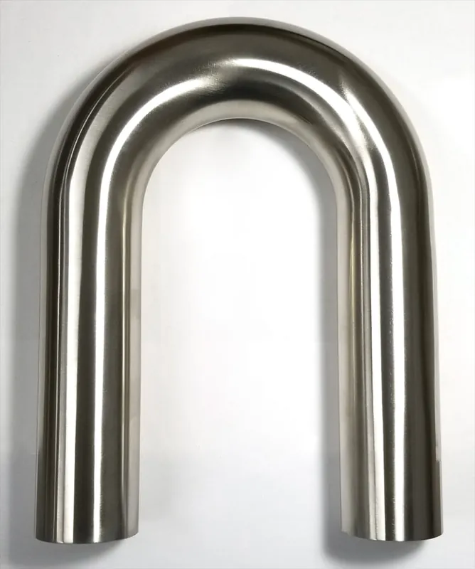 Handmade Stainless Bros 2.0in Diameter 1.5D / 3in CLR 180 Degree Bend 6in Leg / 6in Leg Mandrel Bend