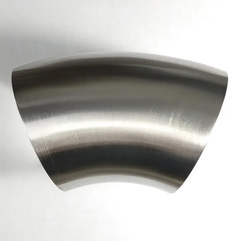 Stainless Bros 3in Diameter 1.5D / 4.5in CLR 45 Degree Bend No Leg Mandrel Bend Fast Shipping