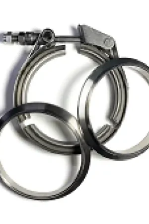 Certified Stainless Bros 3.0in SS304 V-Band Quick Release Clamp Assembly (2 Flanges/1 Clamp)