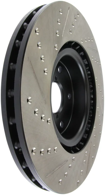 StopTech 05-10 Subaru Impreza WRX/STi Slotted & Drilled Left Front Rotor Budget