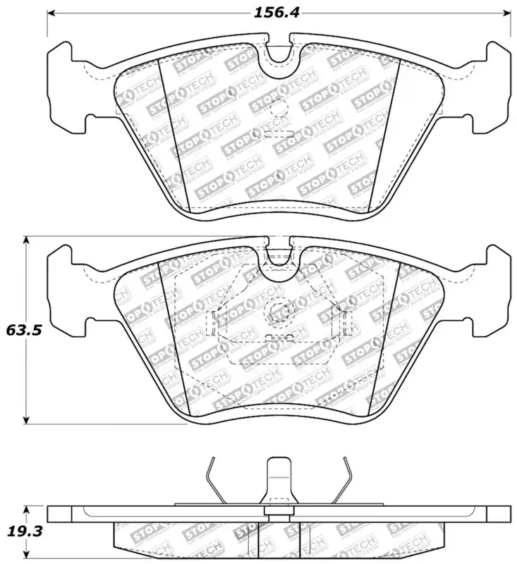 StopTech 95-99 BMW M3 / 01-07 M3 E46 / 89-93 M5 / 98-02 Z3 M series / 93-95 530 Front Brake Pads Grab Now