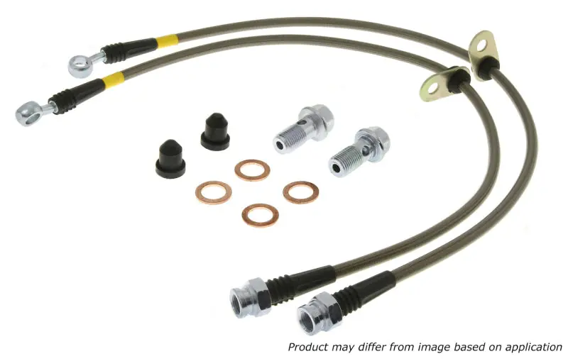 Flash Sale StopTech 02-05 Honda Civic Stainless Steel Front Brake Line Kit