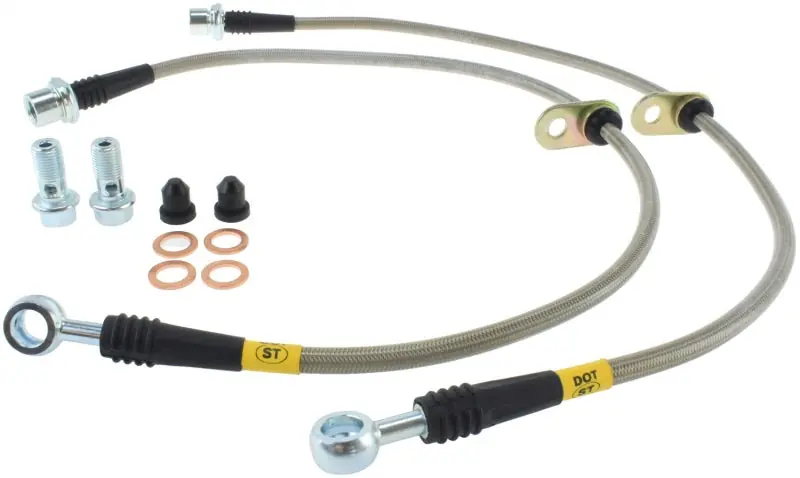 StopTech 00-05 Celica GT & GT-S/05-08 Scion tC Front Stainless Steel Brake Lines Trending