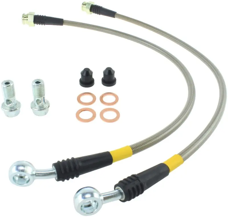 Buy Today StopTech 04-08 Cadillac STS/XLR/XLR-V/SLS / 05-08 Corvette Stainless Steel Front Brake Line Kit