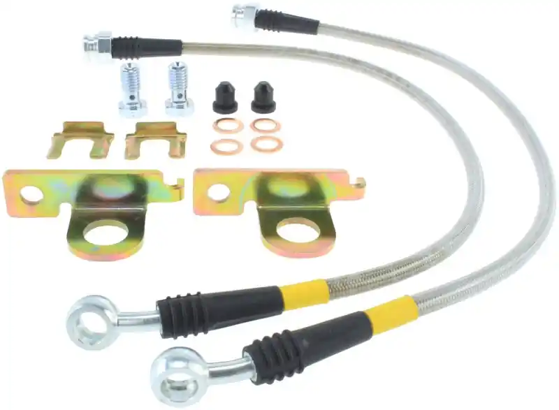 StopTech 04-08 Cadillac STS / 05-08 14-15 Chevrolet Corvette Stainless Steel Rear Brake Lines Certified
