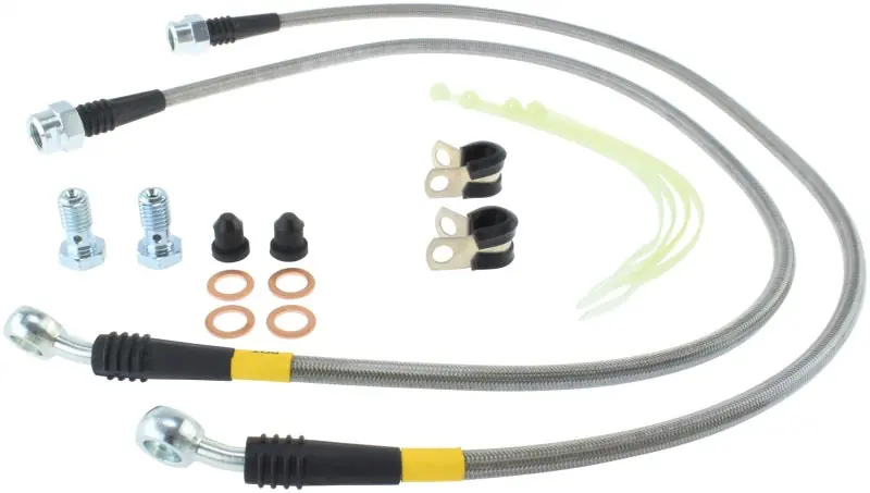 StopTech 02-05 Avalanche / 99-05 Silverado 1500 2WD/4WD Stainless Steel Front Brake Lines Seasonal Sale