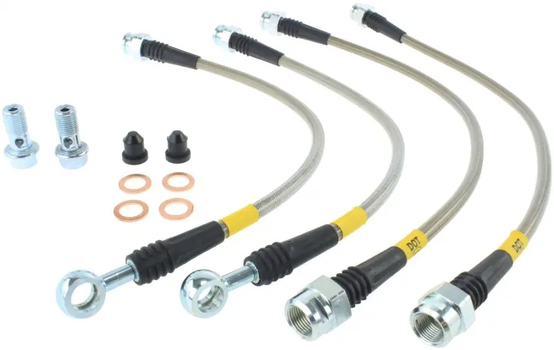 StopTech 07-08 Cadillac Escalade Stainless Steel Rear Brake Lines Markdown