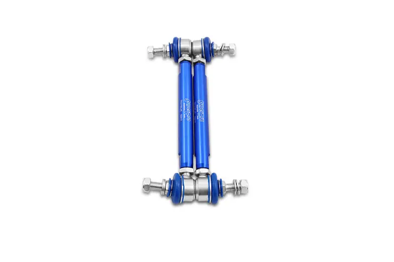 SuperPro 2010 Kia Soul Base Front HD Adjustable End Link Set (10mm Studs 210mm-260mm Length) Premium