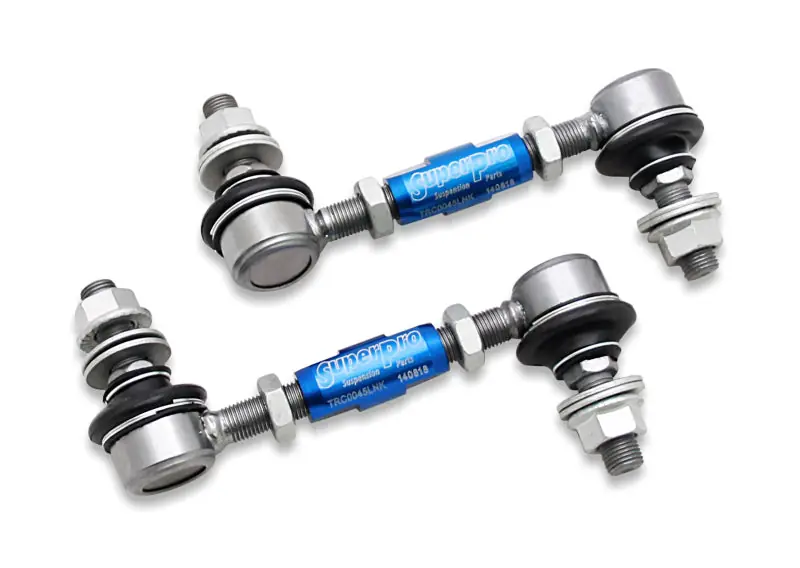 SuperPro 2018 Kia Stinger Base Rear HD Adjustable End Link Set (12mm Studs 125mm-145mm) Exclusive Offer
