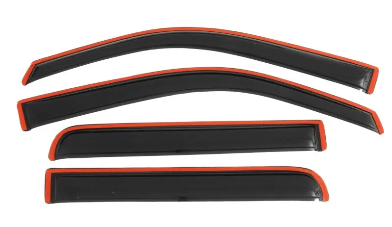 Limited Offer AVS 09-14 Ford F-150 Supercrew Ventvisor In-Channel Front & Rear Window Deflectors 4pc - Smoke