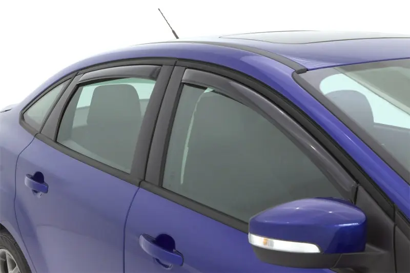 Latest AVS 12-18 Ford Focus Ventvisor In-Channel Front & Rear Window Deflectors 4pc - Smoke