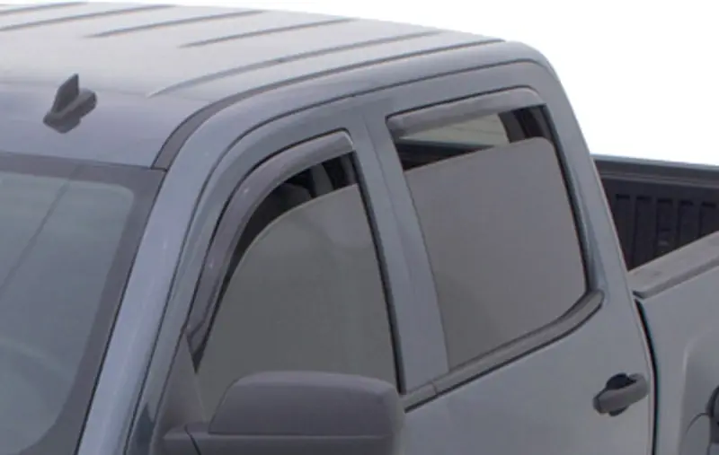 AVS 15-18 Chevy Silverado 2500 Ext. Cab Ventvisor Front & Rear Window Deflectors 4pc - Smoke Direct From Manufacturer