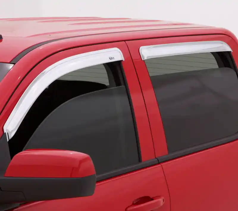 Final Sale AVS 99-16 Ford F-250 Super Duty Supercrew Ventvisor Front & Rear Window Deflectors 4pc - Chrome