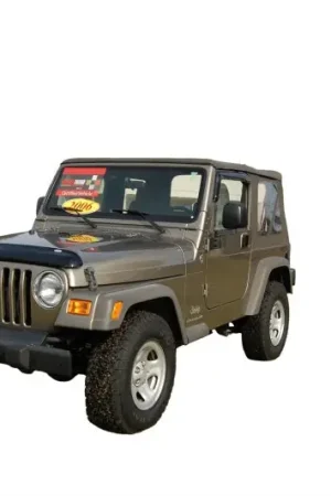 AVS 97-06 Jeep Wrangler Ventvisor Outside Mount Window Deflectors 2pc - Smoke Bulk Order